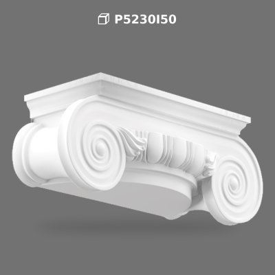 Capitel Ionic din Poliuretan pentru Decorarea Coloanelor