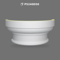 Capitel Semicircular din Poliuretan pentru Semicoloane