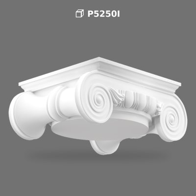 Capitoliu Coloană din Poliuretan Stil Ionic P5250I