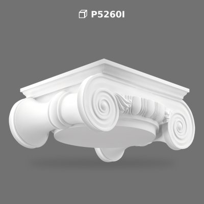 Capitel de Coloană Ionică din Poliuretan