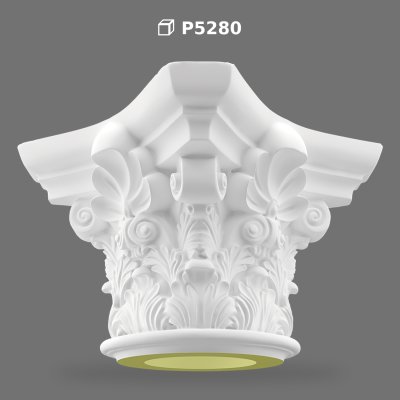 Capitel de Coloană Monumental din Poliuretan Decorativ