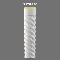Stâlp Decorativ din Poliuretan P5820C cu Model Torsadat