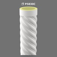 Coloană Decorativă din Poliuretan cu Design Spiralat