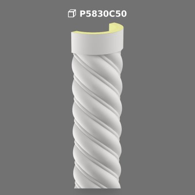 Coloană Spiralată din Poliuretan pentru Decor Interior și Exterior