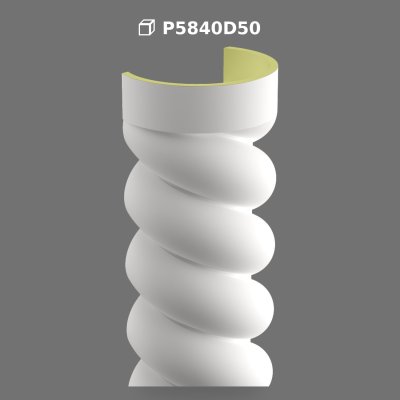 Coloană din Poliuretan Model Spiralat pentru Decor Interior și Exterior