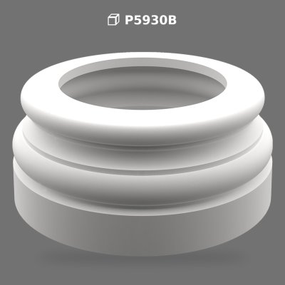 Bază Rotundă din Poliuretan pentru Coloane Decorative