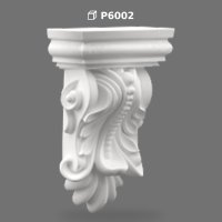Consolă Decorativă din Poliuretan P6002 pentru Profil de Fațadă și Interior