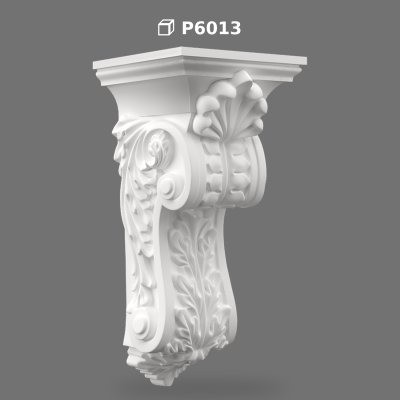 Consolă Decorativă din Poliuretan P6013 pentru Fațade și Interioare