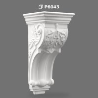 Consolă Decorativă P6043 din Poliuretan pentru Fațade și Interior
