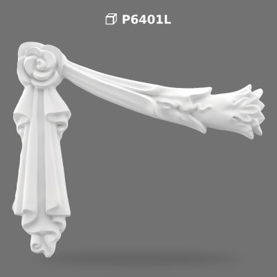 Element Decorativ de Colț din Poliuretan pentru Perete și Mobilă