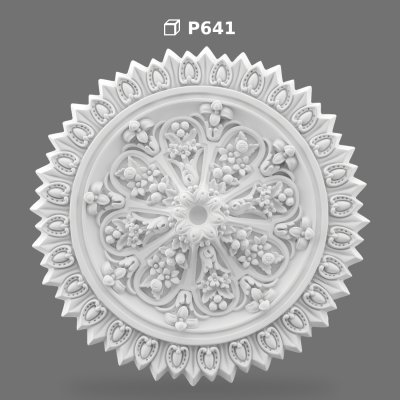 Rozetă de Plafon din Poliuretan pentru Lustre și Candelabre