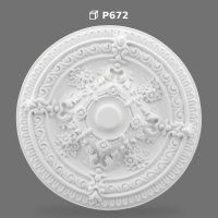 Rozetă de Tavan din Poliuretan pentru Lustre și Candelabre