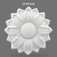 Rozetă Decorativă de Tavan din Poliuretan cu Design Floral