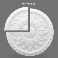 Rozetă Tavan din Poliuretan pentru Decor Interior și Exterior