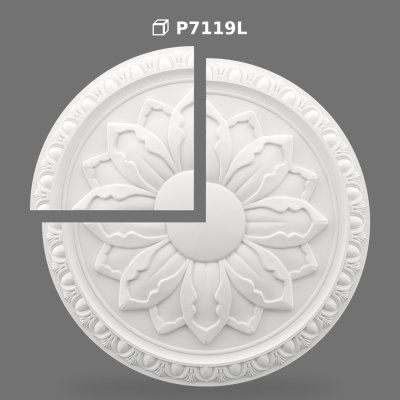Rozetă Tavan din Poliuretan pentru Decor Interior și Exterior