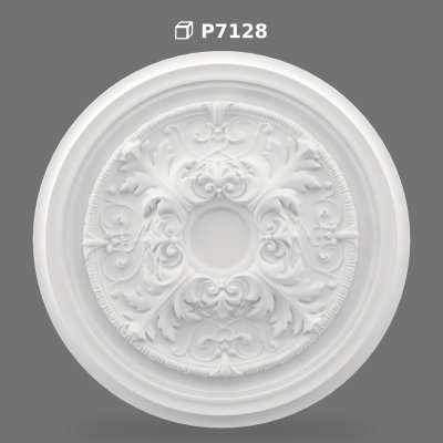 Rozetă Decorativă din Poliüretan pentru Tavan Clasic