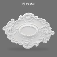 Medalion Decorativ Oval din Poliüretan pentru Tavan