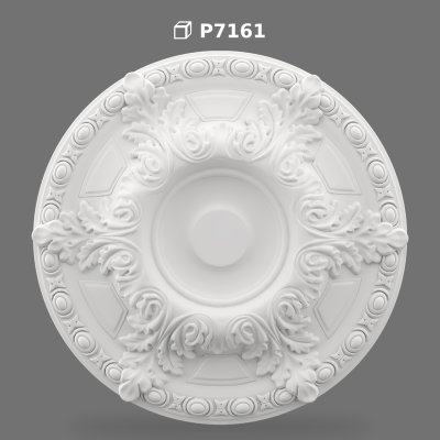 Rozetă de Tavan din Poliuretan pentru Decorarea Lustrei