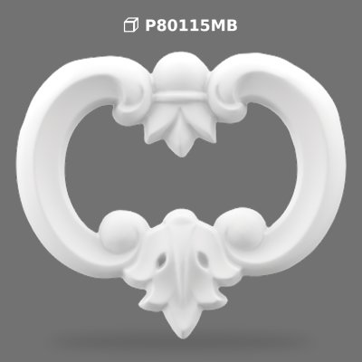 Aplică Decorativă din Poliuretan P80115MB pentru Mobilier