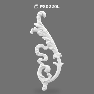Ornament Decorativ din Poliuretan P80220L Pentru Perete și Mobilier