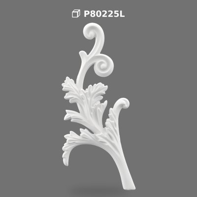 Ornament Decorativ din Poliüretan cu Frunze de Acant și Volute