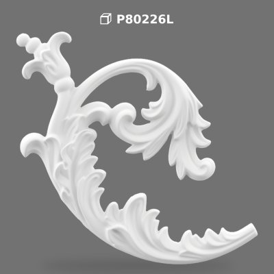 Ornament Decorativ de Colț din Poliuretan pentru Perete și Mobilă
