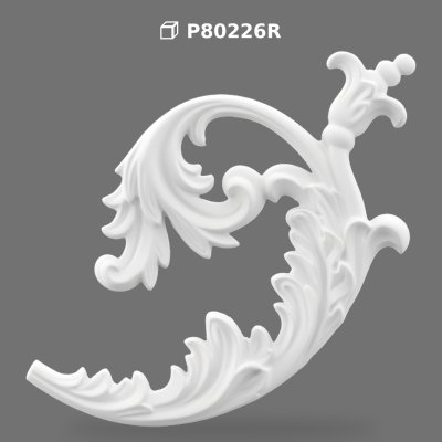 Element Decorativ din Poliuretan cu Model Frunze de Acant
