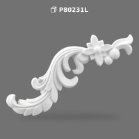 Ornament Decorativ din Poliuretan P80231L pentru Perete și Mobilă