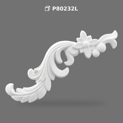 Element Decorativ din Poliuretan P80232L pentru Perete și Mobilier