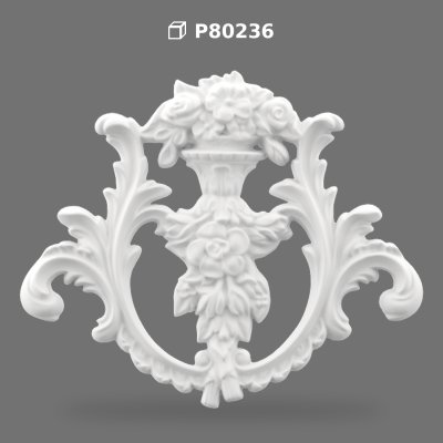 Ornament Decorativ din Poliuretan pentru Perete și Mobilă