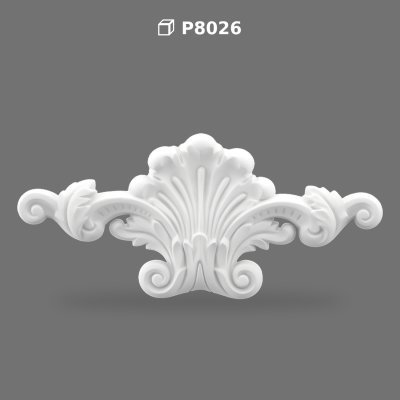 Ornament Decorativ din Poliuretan P8026 pentru Perete și Mobilier
