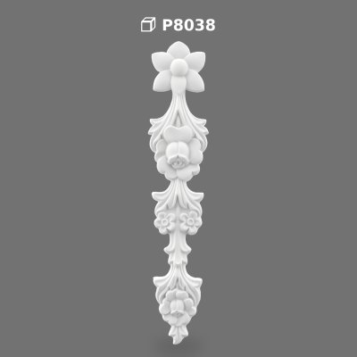 Ornament Decorativ din Poliuretan cu Profile Florale