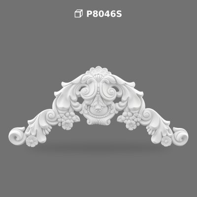 Ornament Decorativ din Poliuretan P8046S pentru Perete și Mobilier
