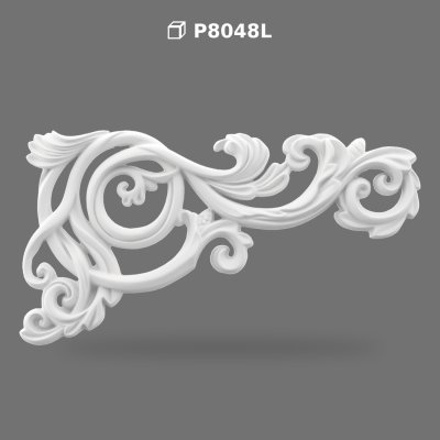 Ornament de Colț din Poliuretan P8048L pentru Decor Perete