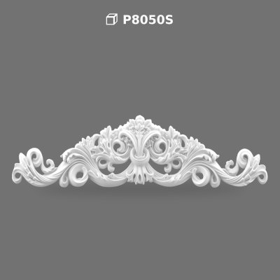 Coronament Decorativ din Poliuretan P8050S pentru Uși și Ferestre