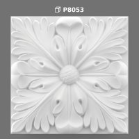 Ornament Decorativ Pătrat din Poliuretan pentru Tavan și Pereți