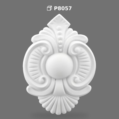 Ornament Decorativ din Poliüretan P8057 pentru Perete și Mobilier