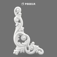 Ornament Decorativ de Colț Dreapta din Poliuretan