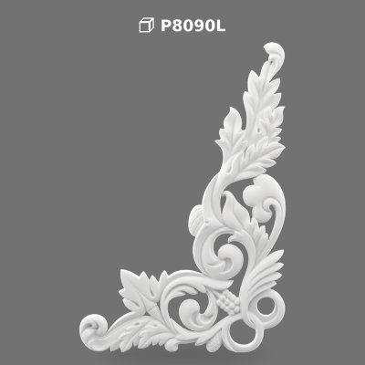 Element Decorativ de Colț din Poliüretan pentru Tavan și Pereți