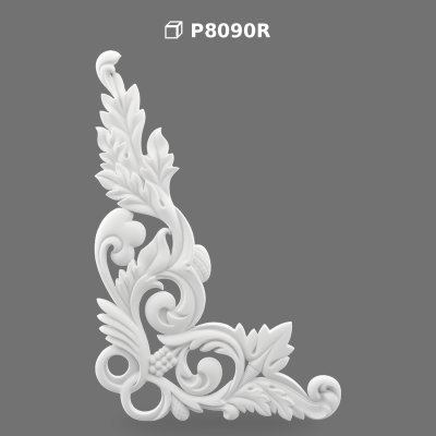 Colțar Decorativ din Poliuretan pentru Perete și Tavan