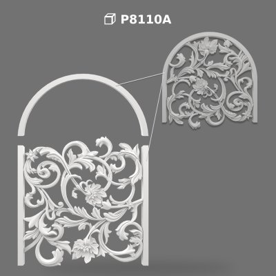 Panel Decorativ din Poliuretan P8110A Model Traforat