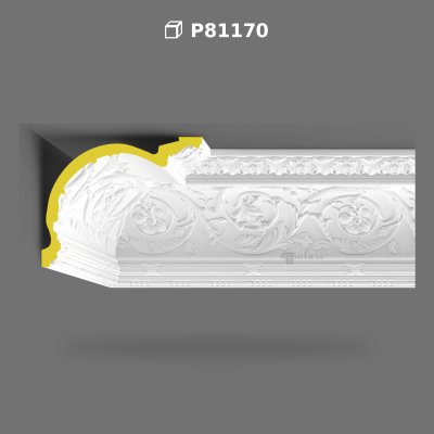 Cornișă Ornamentala din Poliuretan pentru Tavane Înalte