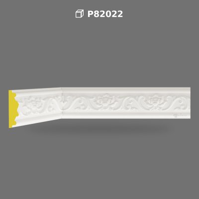 Baghetă Decorativă din Poliuretan cu Relief Floral