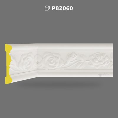 Brâu Decorativ din Poliuretan cu Trandafiri pentru Perete