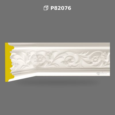 Brâu Decorativ din Poliuretan Clasic cu Modele Florale