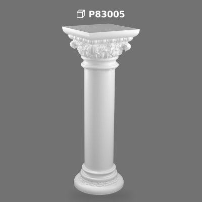 Coloană Decorativă Scurtă din Poliuretan pentru Interior și Exterior