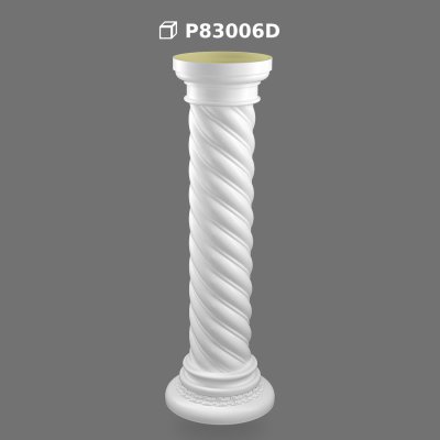 Coloană Decorativă Scurtă din Poliuretan pentru Interior și Exterior