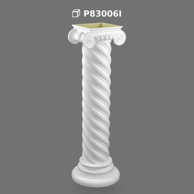 Coloană Decorativă Scurtă din Poliuretan pentru Interior și Exterior