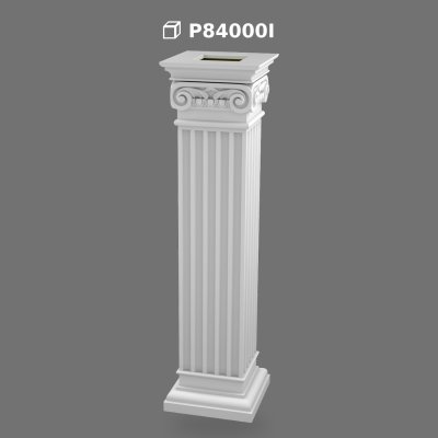 Scurt Stâlp Decorativ din Poliuretan pentru Interior și Exterior