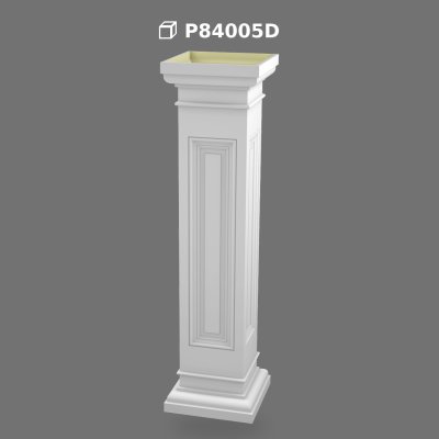 Coloană Scurtă din Poliuretan pentru Decor Exterior și Interior